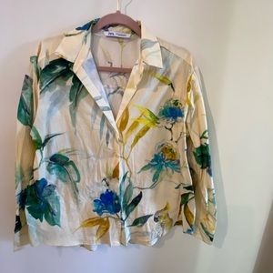 ZARA: Floral L/S Woven